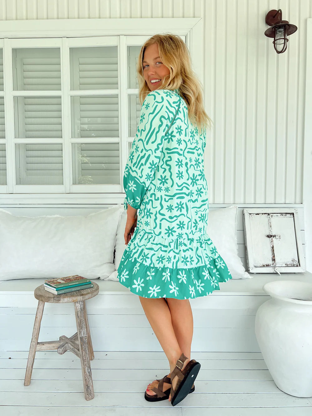 Inka Mini Dress - Mint Spritz