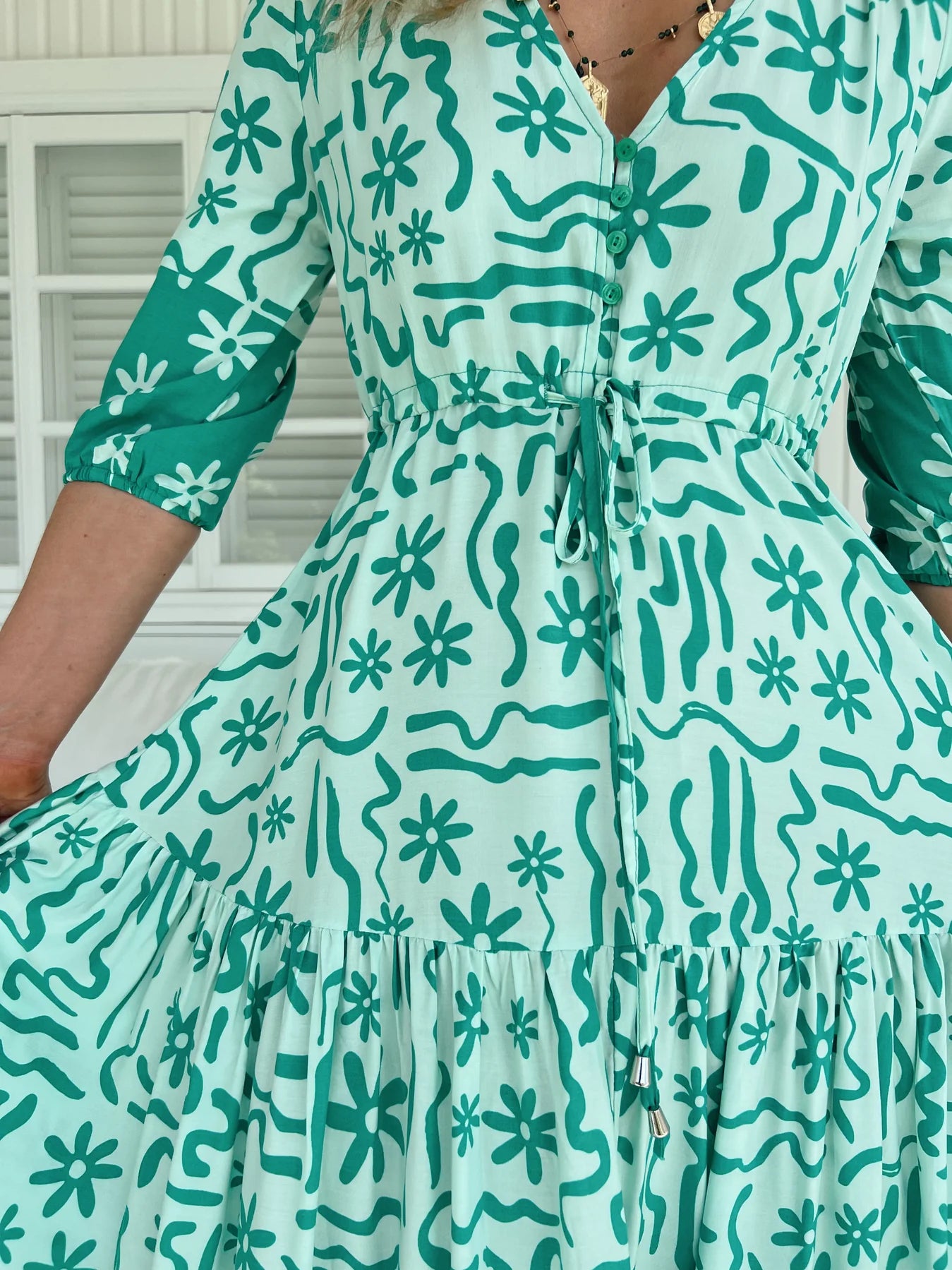 Tessa Maxi - Mint Spritz Print