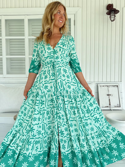 Tessa Maxi - Mint Spritz Print