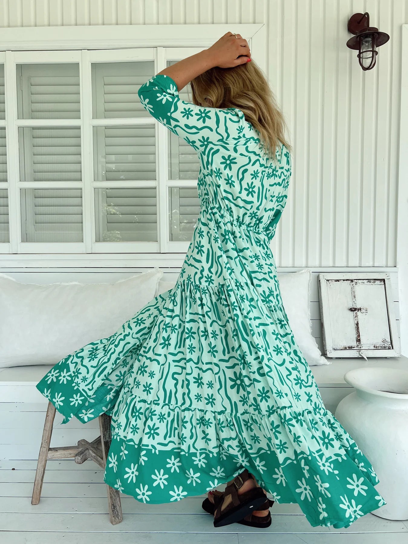 Tessa Maxi - Mint Spritz Print