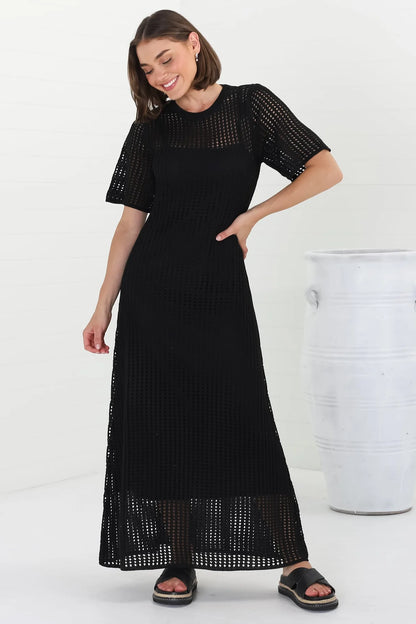 Christina Maxi Dress - Black