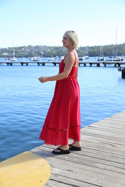Melissa Maxi Dress - Red