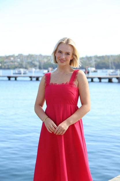 Melissa Maxi Dress - Red