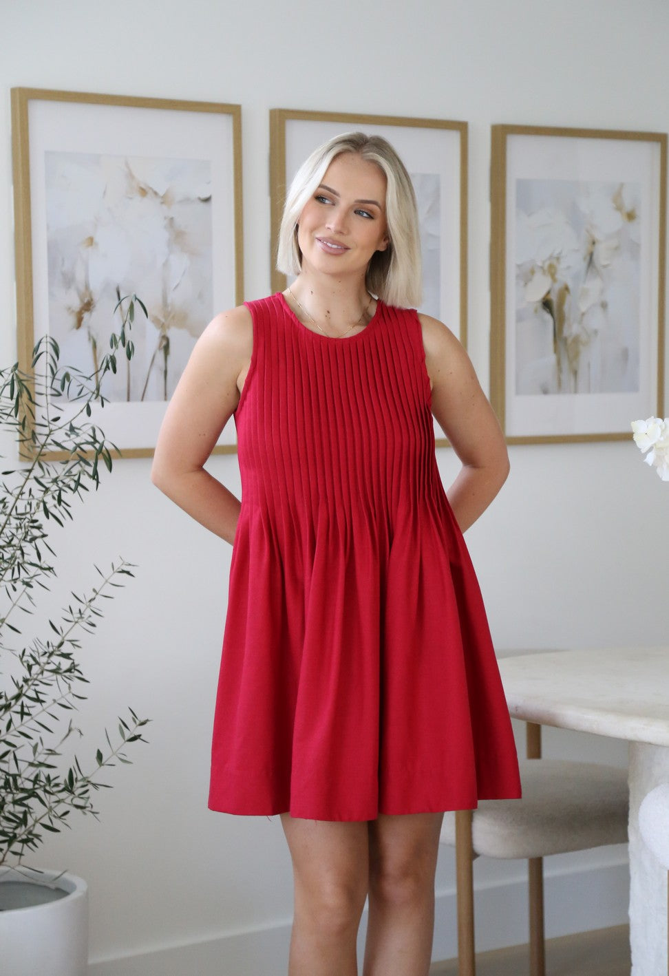Sophie Mini Dress - Red