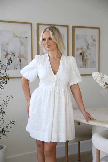 Sarah Mini Dress - White