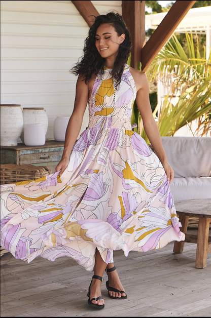 Endless Summer dress- Lavender Swirl Print