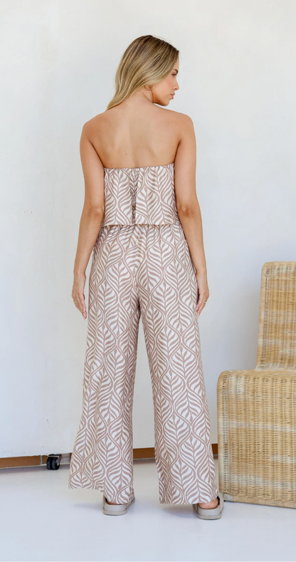 Palma Pant Set - Natural