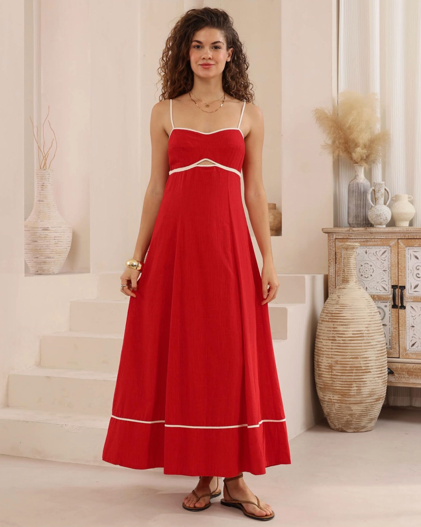 Merri Dress - Red