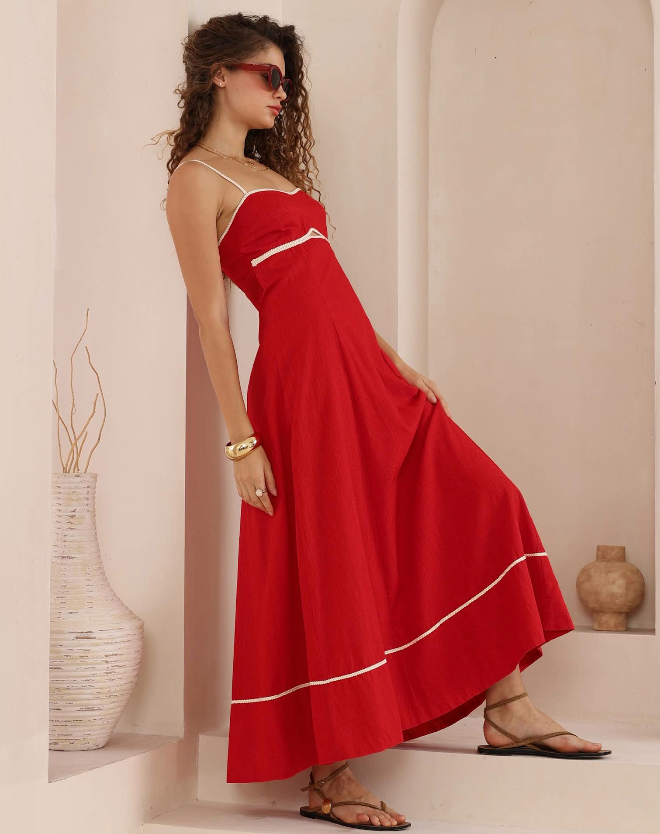 Merri Dress - Red