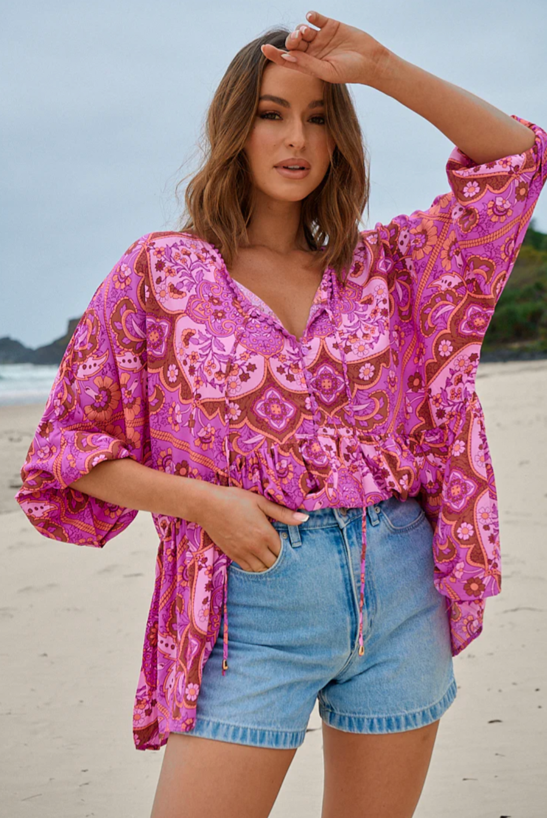 Chloe Top - Cosmic Print