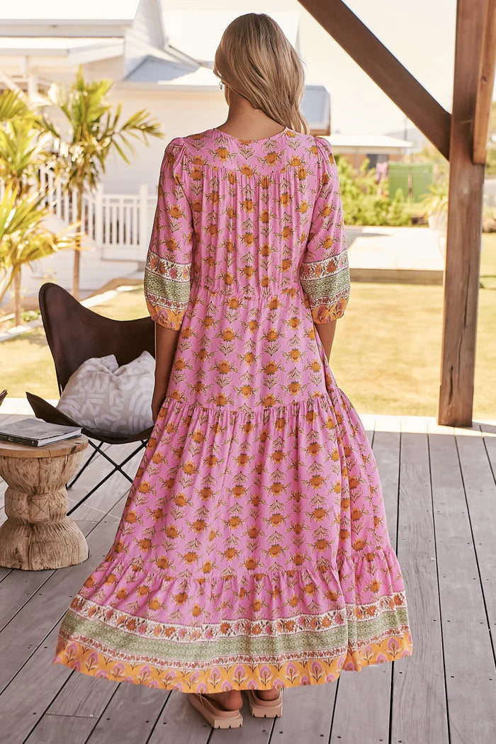 Tessa Maxi - Blushing Meadow Print