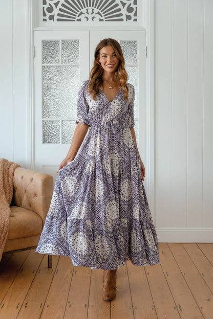 Lilac Lullaby print - Tessa Maxi
