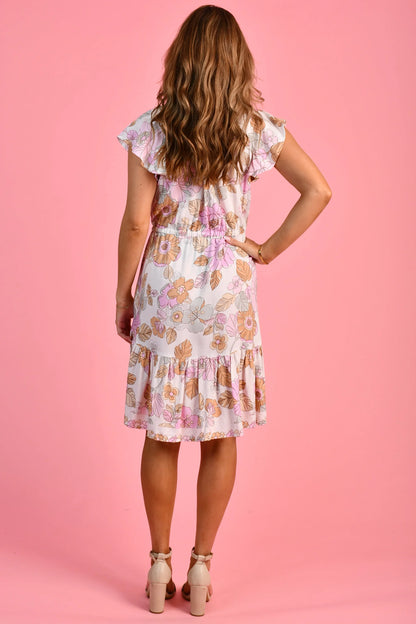The Calile Mini Dress - Floral Sundae