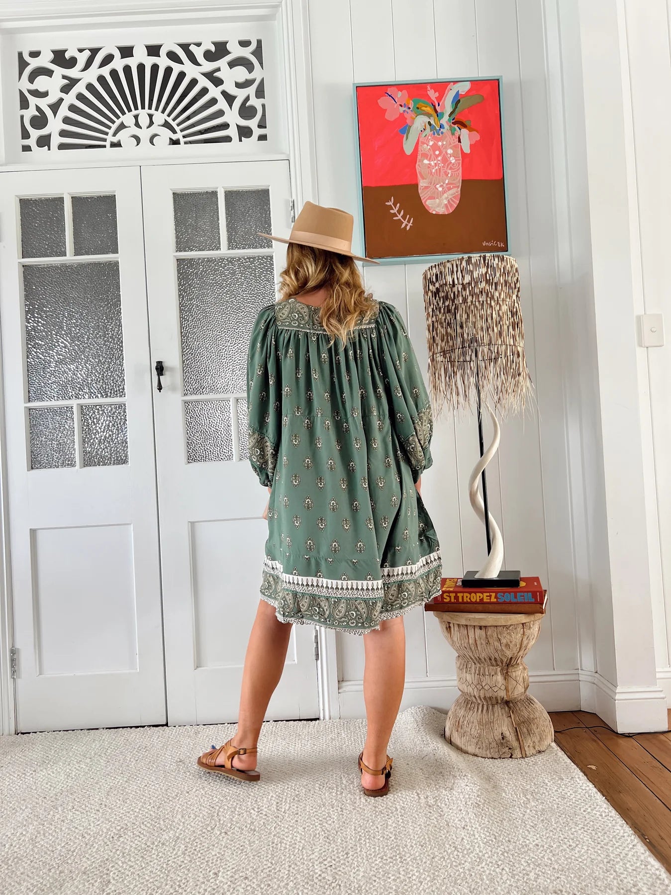 Adela Dress - Viridian Print