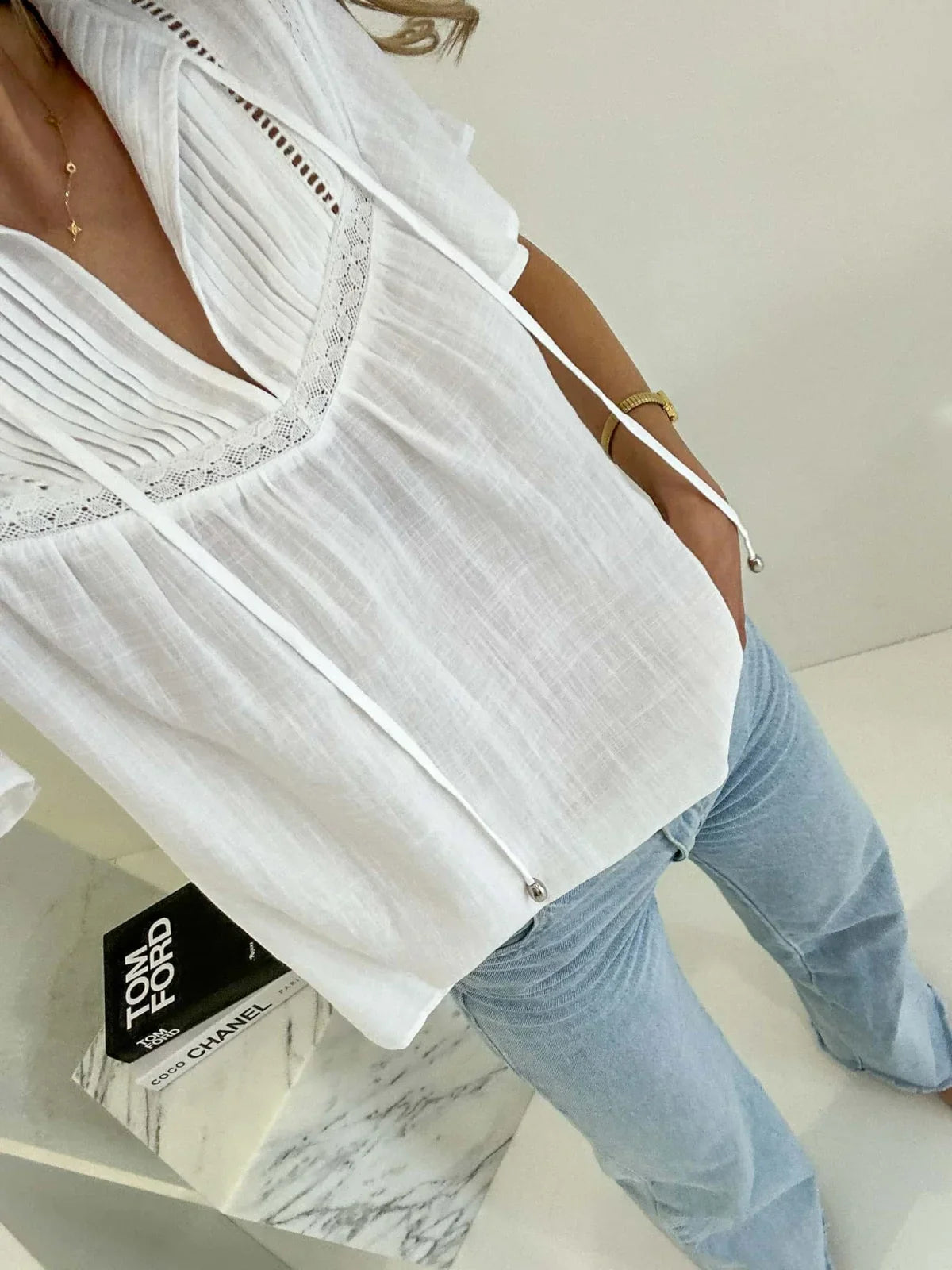 Angelique Blouse - White
