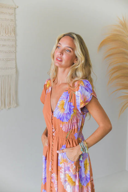 Amara Bloom print Carmen Maxi