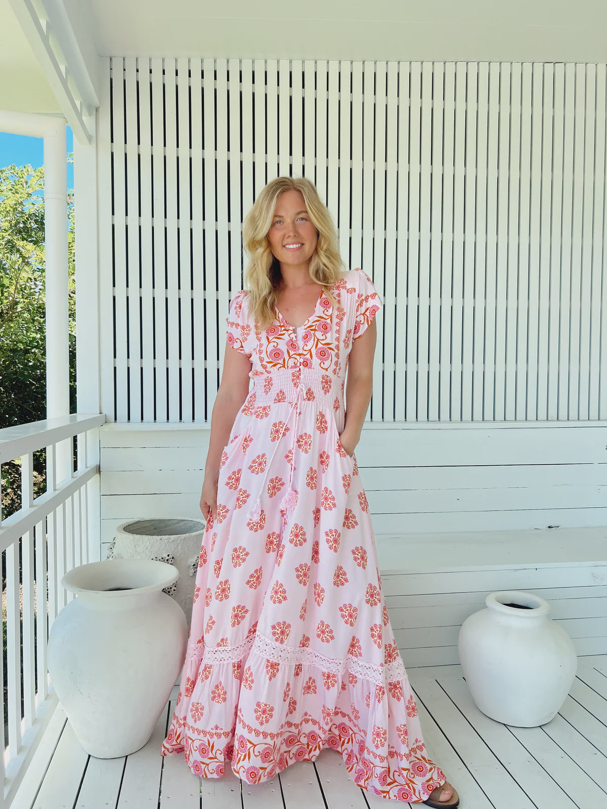 Romi Maxi Dress - Desert Wildflowers Print