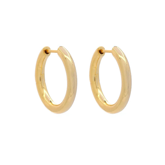 Looking for hoops that won't irritate your sensitive skin? Bèllaa Hoops Gold are hypoallergenic and nickel free, making them perfect for all skin types! Plus, they're non-tarnish, so you can enjoy their beautiful gold shine for years to come. Treat yourself to these stylish and skin-friendly hoops today!
