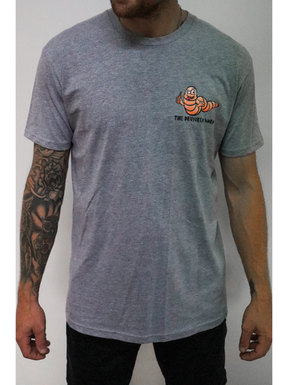 Drunken Worm Tee - Grey
