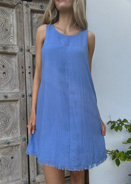 Freya Dress - Ocean Blue