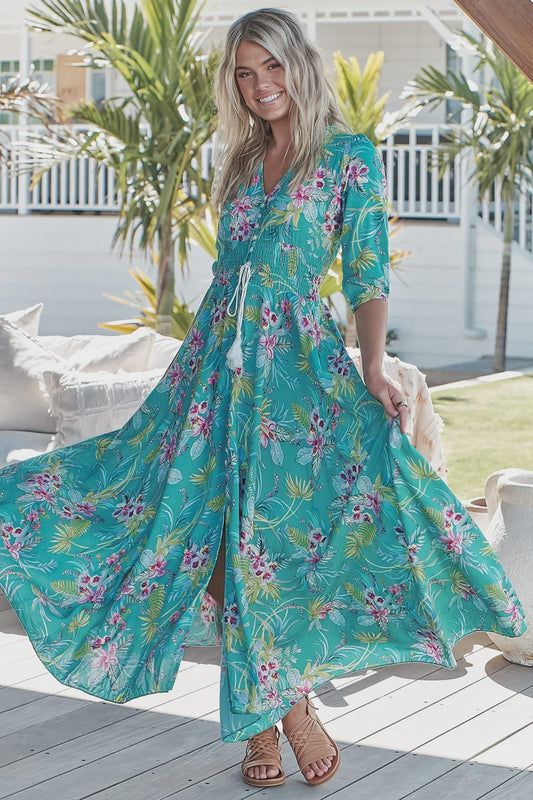 Indiana Dress Maxi - Wilder Print