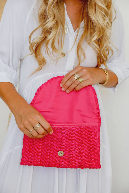 Woven Boho Chic Clutch