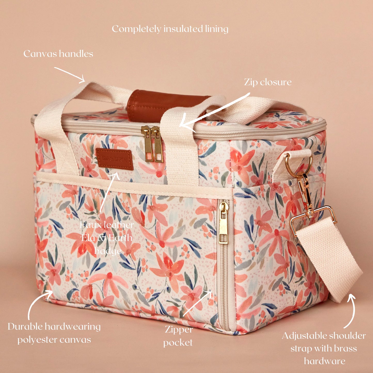 Insulated Cooler Bag - Blossom